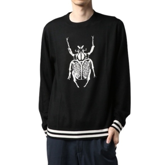 PAUL SMITH Goliath Beetle Graphic Wool Jumper Sweater - Picture 2 of 12